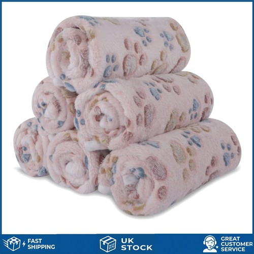 Cozy paw print puppy fleece - puppy,